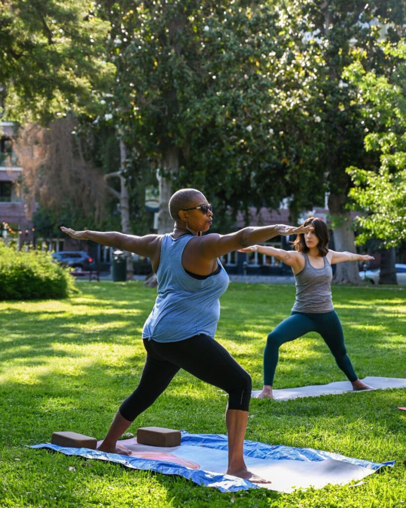 a fit yoga model - Playground